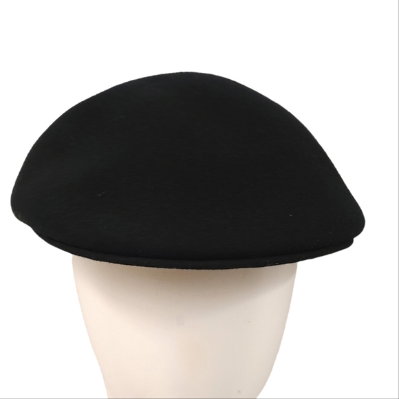 London Assoc Black Wool Newsboy Cap - Picture 3 of 8